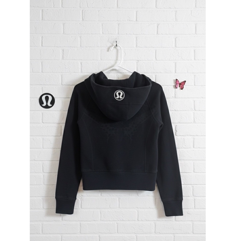 🤑Lululemon 🖤Rare Scuba Hoodie II Biggie So Fly Butterfly Burnout Print Black 4 - Picture 1 of 6
